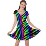 Zebra Rainbow Cap Sleeve Dress