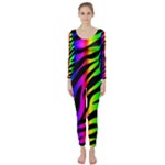 Zebra Rainbow Long Sleeve Catsuit