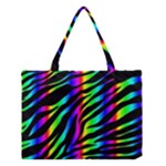 Zebra Rainbow Medium Tote Bag