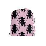 Pink Roaches Drawstring Pouch (Large)