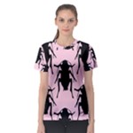 Pink Roaches Women s Sport Mesh Tee