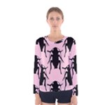 Pink Roaches Women s Long Sleeve Tee