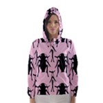 Pink Roaches Hooded Wind Breaker (Women)