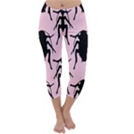 Pink Roaches Capri Winter Leggings 