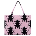 Pink Roaches Medium Zipper Tote Bag