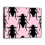 Pink Roaches Canvas 14  x 11  (Stretched)