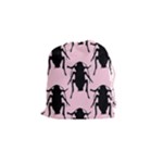 Pink Roaches Drawstring Pouch (Small)