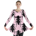 Pink Roaches Long Sleeve Tunic 