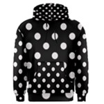 Polka Dots - Pastel Pink on Black Men s Pullover Hoodie