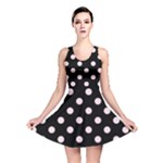 Polka Dots - Piggy Pink on Black Reversible Skater Dress