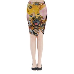 Dogs Are Fun  Midi Wrap Pencil Skirt from ArtsNow.com