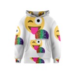 glitter wink emoji  Kids  Pullover Hoodie