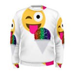 glitter wink emoji  Men s Sweatshirt