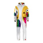 glitter wink emoji  Hooded Jumpsuit (Kids)