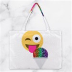 glitter wink emoji  Medium Tote Bag