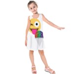 glitter wink emoji  Kids  Sleeveless Dress