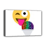 glitter wink emoji  Deluxe Canvas 18  x 12  (Stretched)