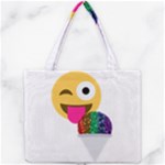 glitter wink emoji  Mini Tote Bag