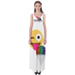 glitter wink emoji  Empire Waist Maxi Dress