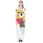 glitter wink emoji  Short Sleeve Maxi Dress