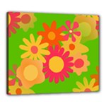 Groovy Mod Floral Canvas 24  x 20  (Stretched)