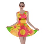 Groovy Mod Floral Skater Dress