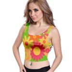 Groovy Mod Floral Crop Top