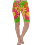 Groovy Mod Floral Cropped Leggings 