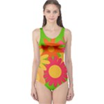 Groovy Mod Floral One Piece Swimsuit