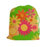 Groovy Mod Floral Drawstring Pouch (XXL)