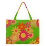 Groovy Mod Floral Medium Tote Bag