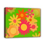 Groovy Mod Floral Canvas 10  x 8  (Stretched)