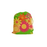 Groovy Mod Floral Drawstring Pouch (Small)