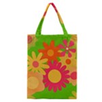 Groovy Mod Floral Classic Tote Bag