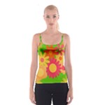 Groovy Mod Floral Spaghetti Strap Top