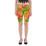 Groovy Mod Floral Yoga Cropped Leggings