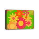 Groovy Mod Floral Mini Canvas 6  x 4  (Stretched)