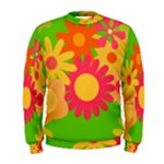 Groovy Mod Floral Men s Sweatshirt