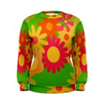 Groovy Mod Floral Women s Sweatshirt