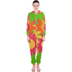 Groovy Mod Floral Hooded Jumpsuit (Ladies)