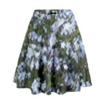 Little Blue Forget-me-not flowers High Waist Skirt