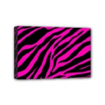 pink zebra  Mini Canvas 6  x 4  (Stretched)