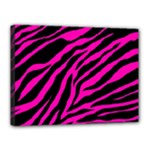 pink zebra  Canvas 16  x 12  (Stretched)