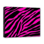 pink zebra  Deluxe Canvas 20  x 16  (Stretched)