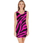 pink zebra  Bodycon Dress