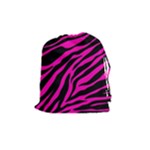 pink zebra  Drawstring Pouch (Medium)