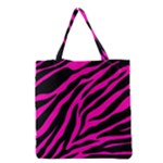 pink zebra  Grocery Tote Bag