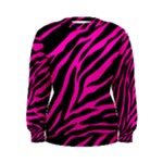 pink zebra  Women s Sweatshirt