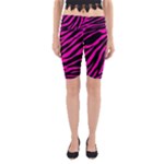 pink zebra  Yoga Cropped Leggings