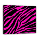 pink zebra  Deluxe Canvas 24  x 20  (Stretched)